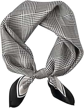 Clysoru Silk Head Scarf for Women Square Satin Double Sided